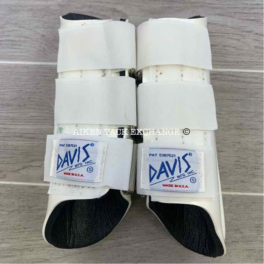 Davis Splint Boots, White, Size Small