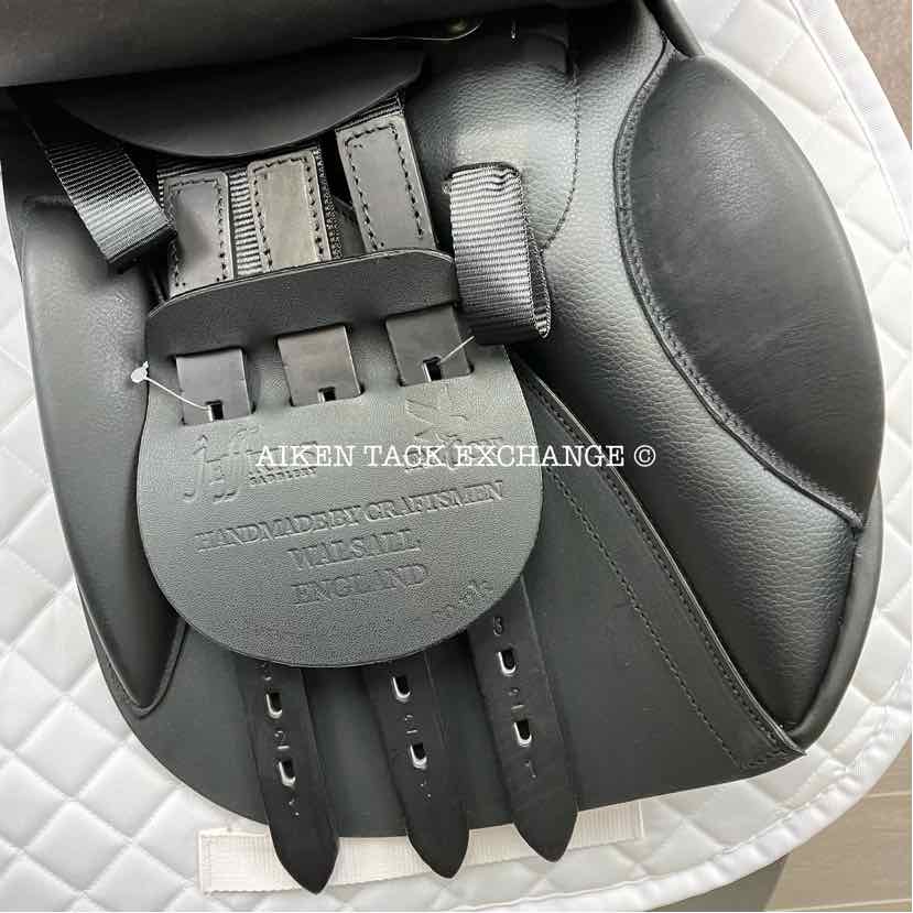 Jeffries XP GP All Purpose Jump Saddle, 17.5" Seat, Extra Wide Tree, Wool Flocked Panels