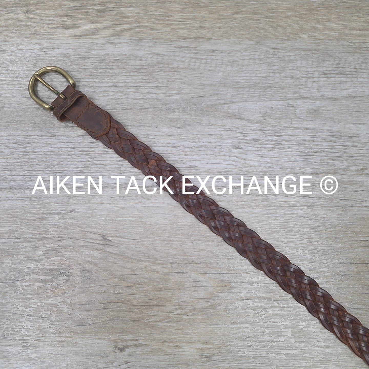 Braided Leather Belt, 34