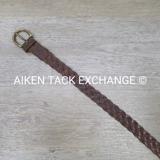 Braided Leather Belt, 34