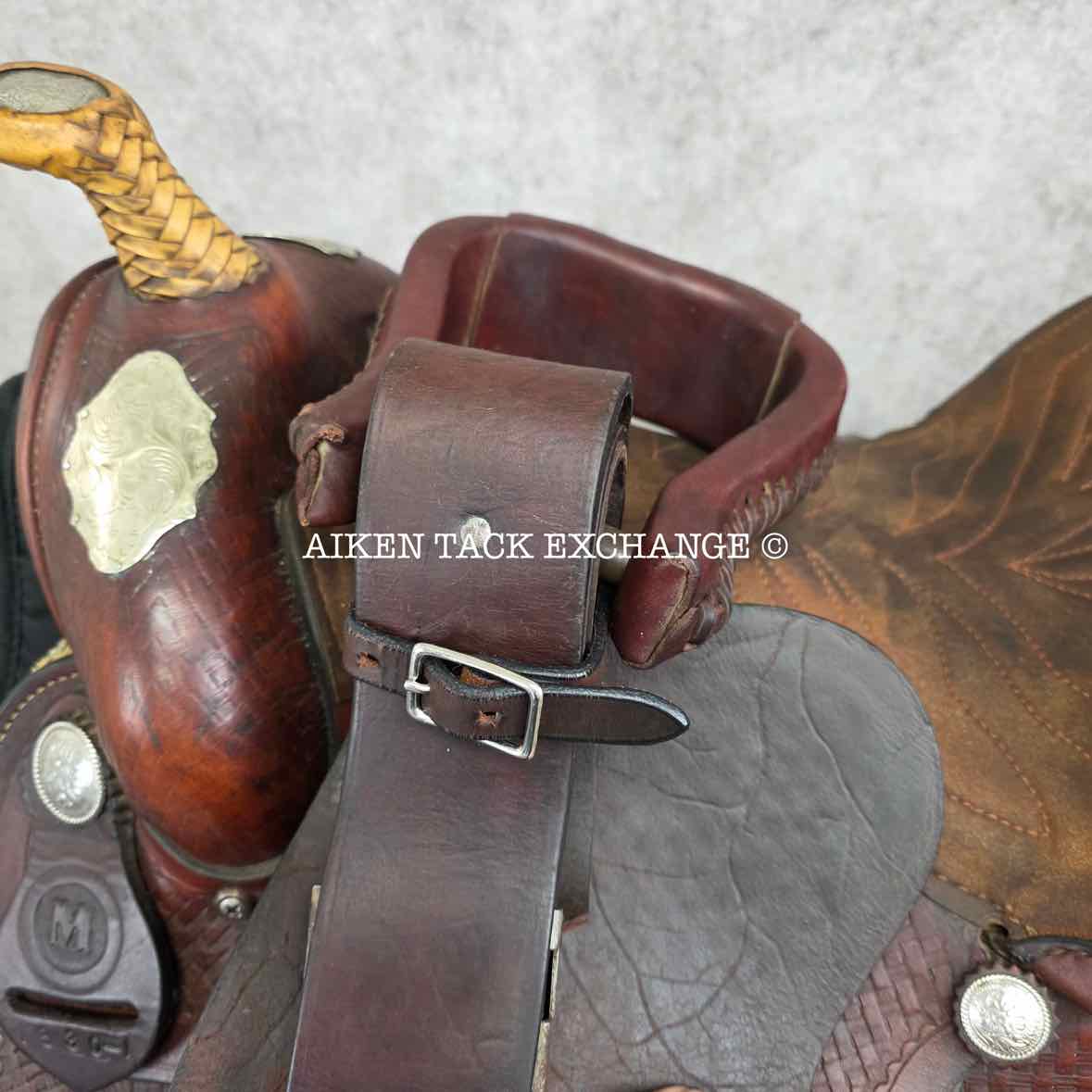 **SOLD** Circle M Western Saddle, 15.5" Seat, Wide Tree - Full QH Bars