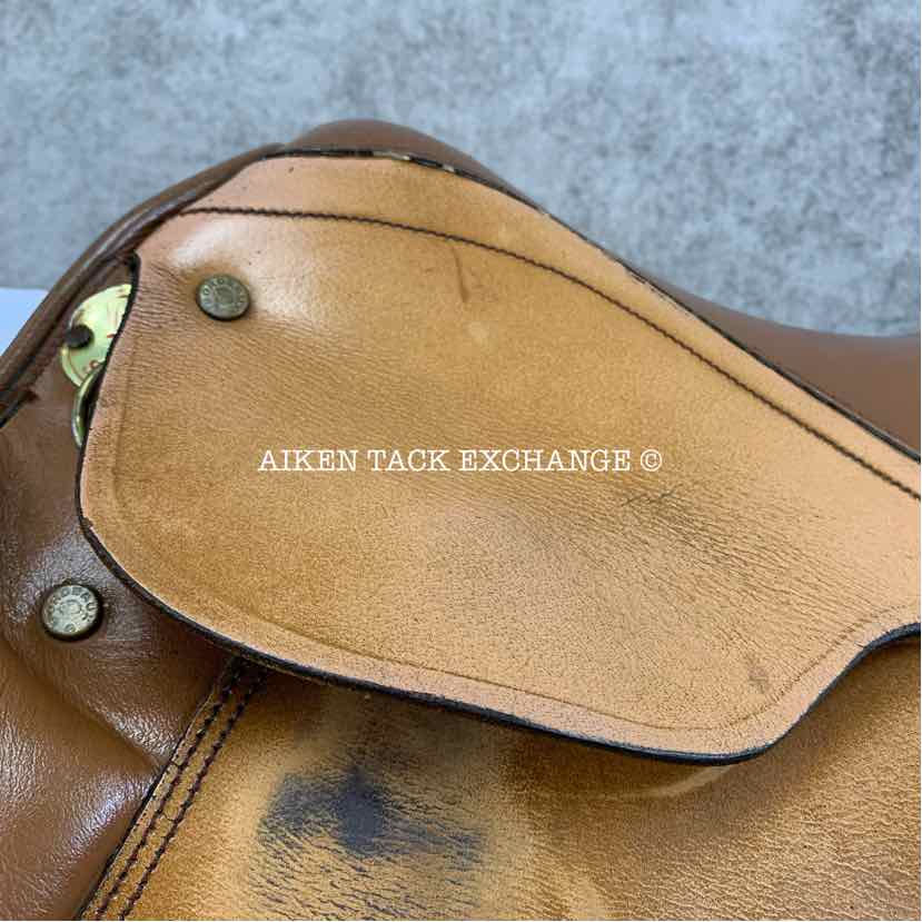 Bordeaux Saddlery Close Contact Jump Saddle, 16" Seat, Medium Tree, Wool Flocked Panels