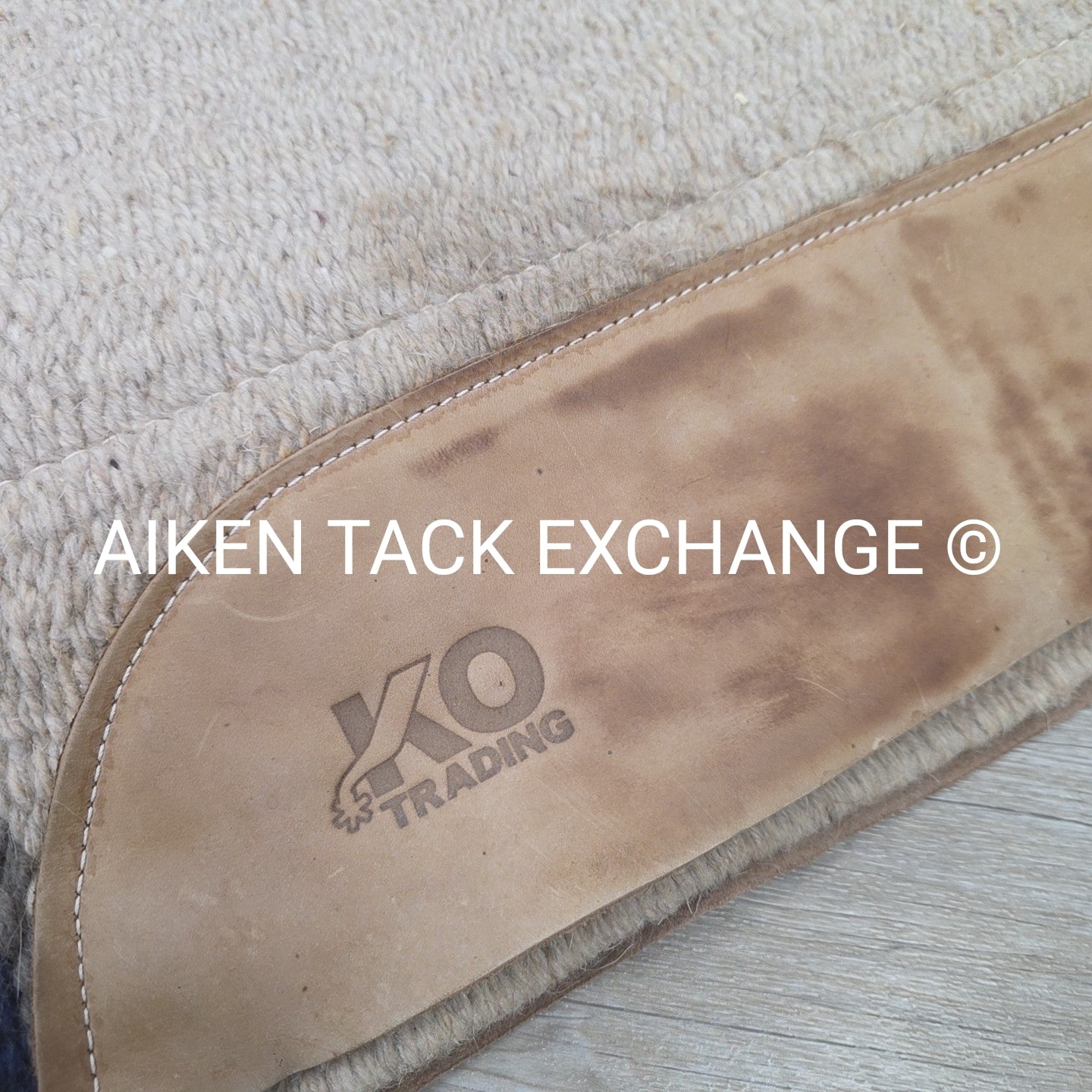 KO Trading Western Saddle Pad w/ Sheepskin, NRHA logo
