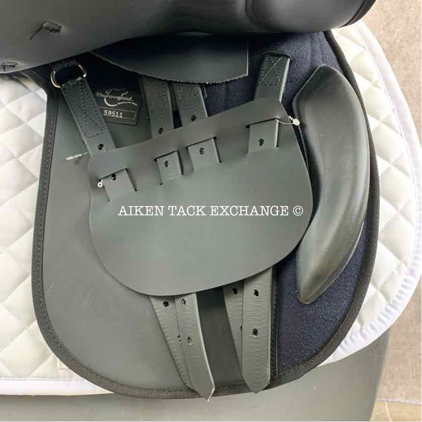 **SOLD** Thorowgood Maxam All Purpose Saddle, 17" Seat, Extra Wide Tree, Wool Flocked Panels