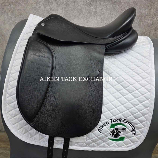 Smith-Worthington Nightwind Dressage Saddle, 17.5" Seat, XX-Wide Hoop Tree, Wool Flocked Panels