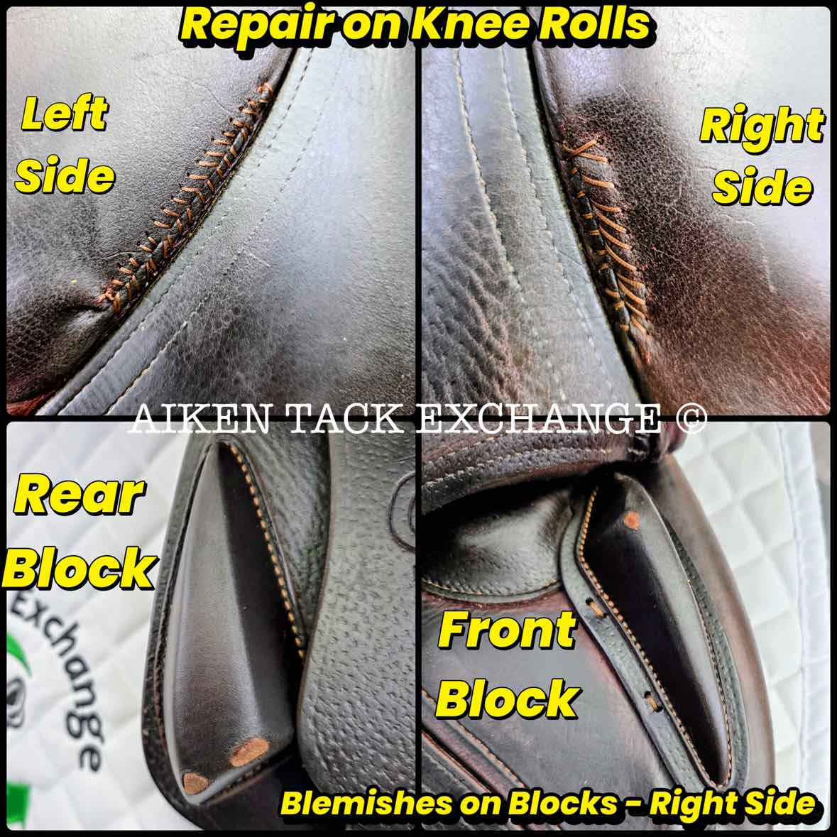 2006 CWD SE02 Close Contact Jump Saddle, 17.5" Seat, 4C Flap, Medium Tree, Foam Panels