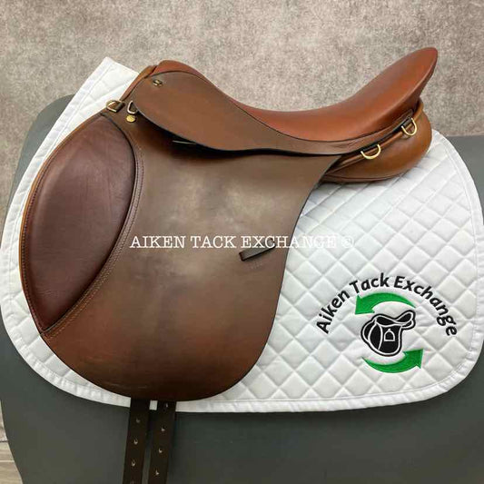2009 Centaur by Michael Stokes All Purpose Saddle, 17.5" Seat, Medium Wide Tree, Wool Flocked Panels