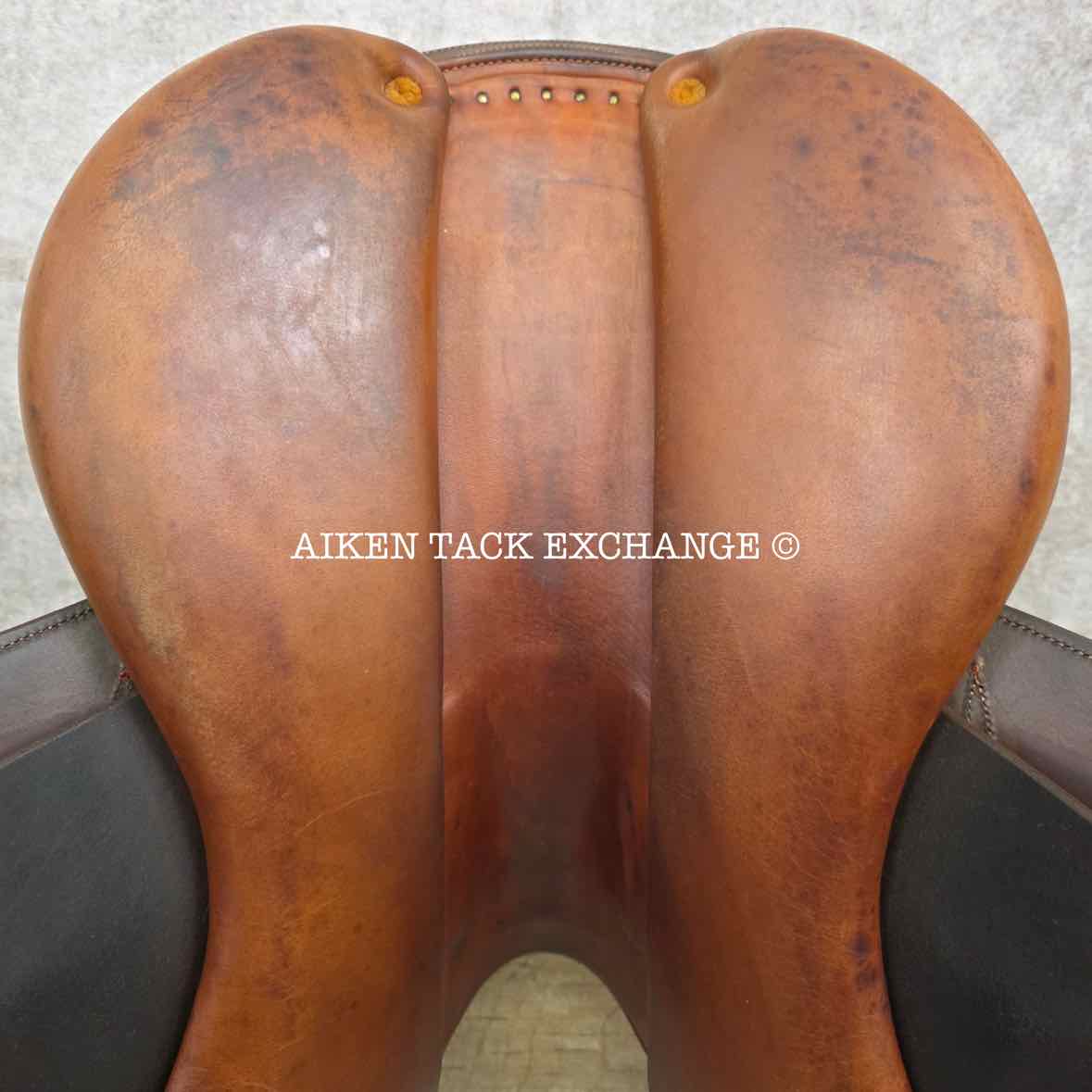 2013 Bruno Delgrange Athena Close Contact Jump Saddle, 17" Seat, 4A Flap, Medium Tree, Foam Panels, Full Calfskin Leather