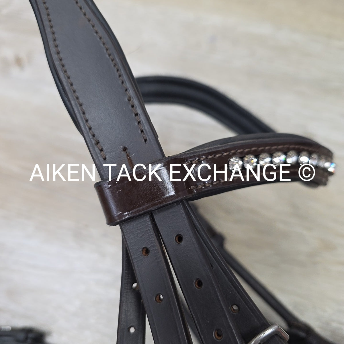 Solo Equine Salvatore Double Bridle with Matching Reins, Brown, Size Cob