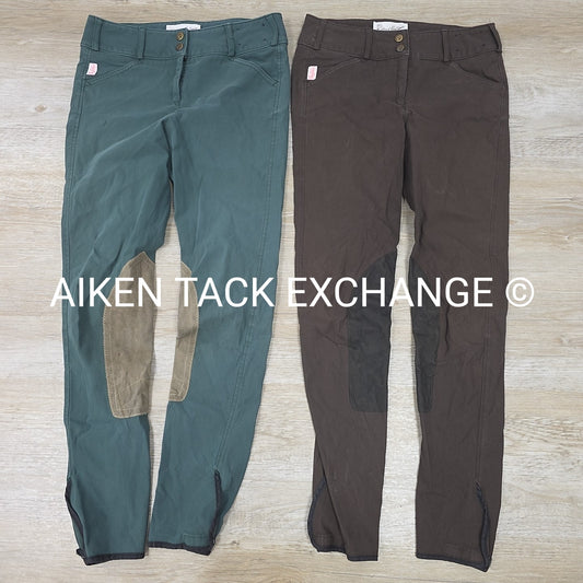 BARGAIN BUNDLE: 2 Pair Tailored Sportsman Trophy Hunter Knee Patch Breeches, Siz