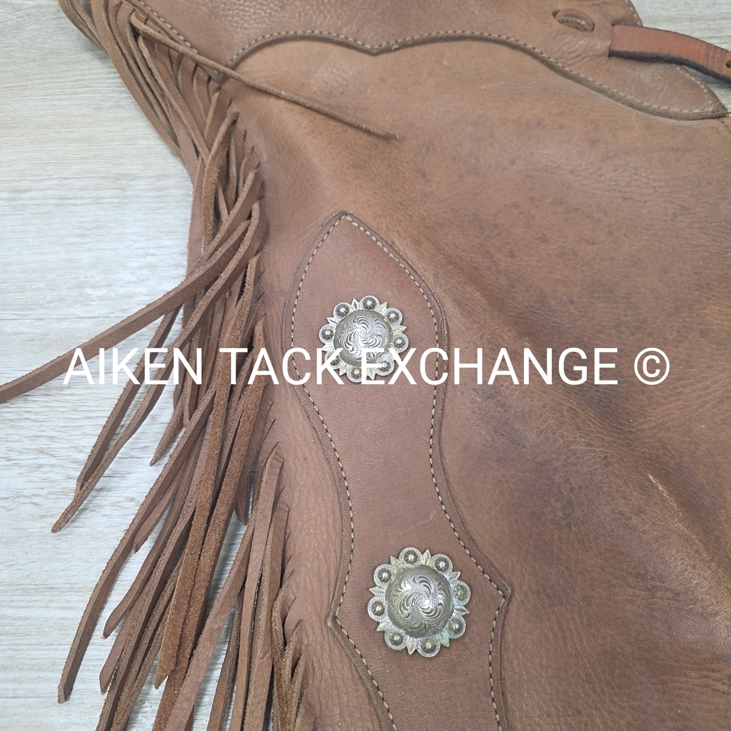 Dakota Territory Leather Fringe Chaps, S/M