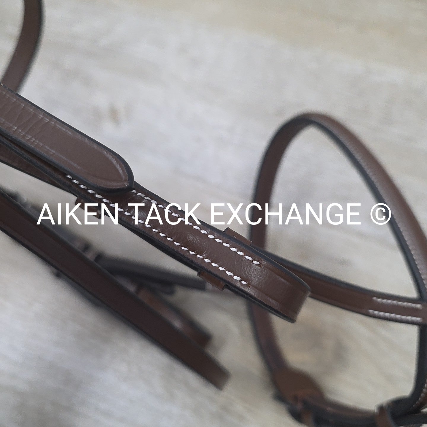 HDR Advantage Plain Raised Bridle with Reins, Australian Nut, Size Pony