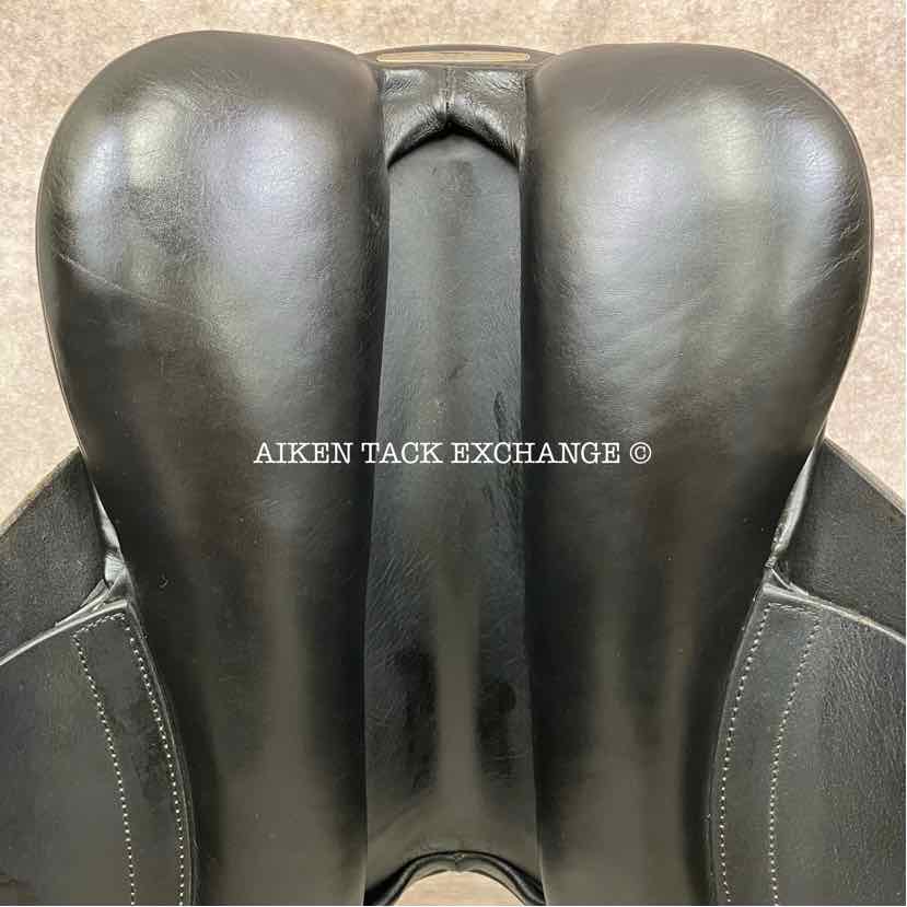 2013 Black Country Eloquence Dressage Saddle, 19" Seat, Extra Wide Freedom Hoop Tree, Wool Flocked Panels