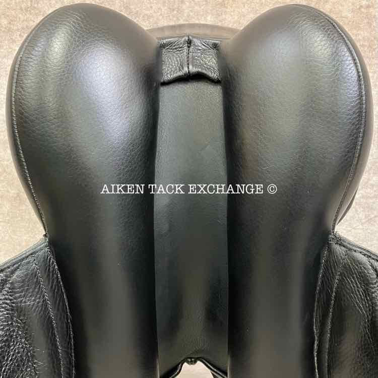 2021 Custom Saddlery Icon Coda W Monoflap Dressage Saddle, 17.5" Seat, Adjustable Tree, Wool Flocked Panels