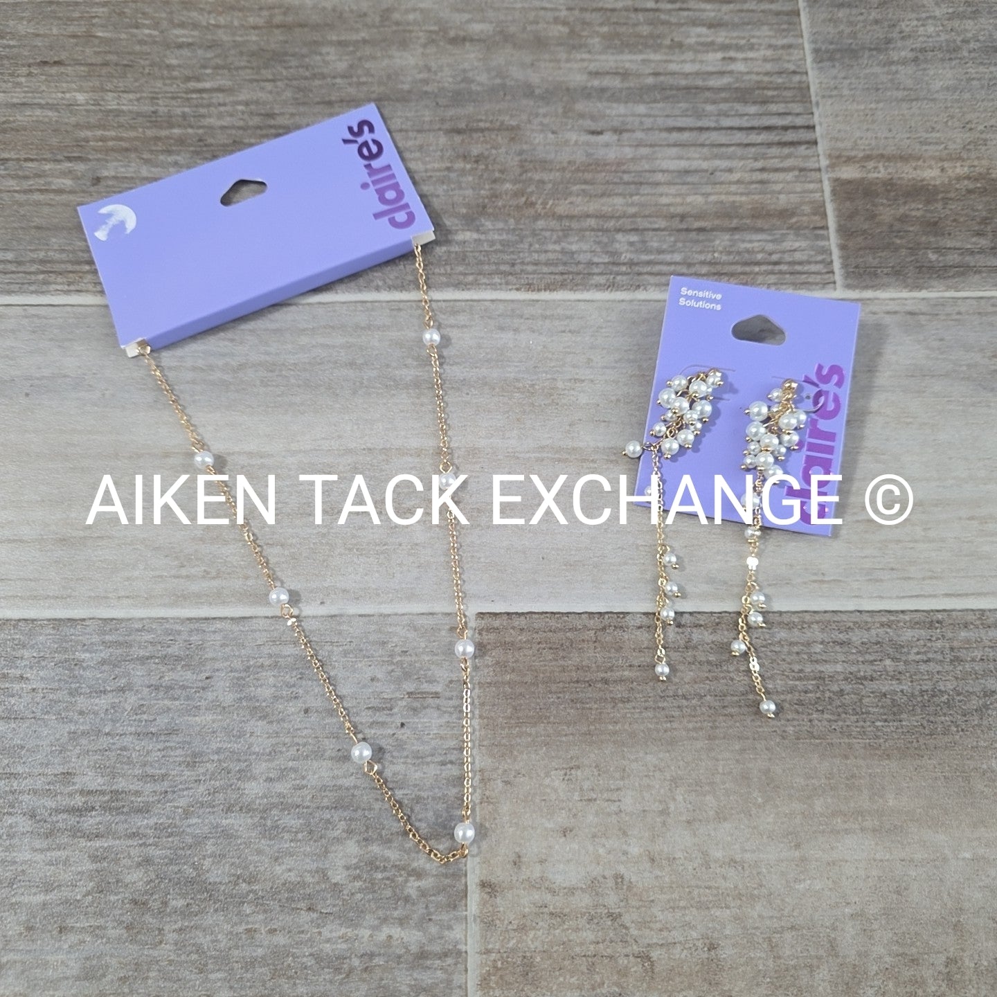 Claire's Jewelry Bundle - 1 Pair of Earrings, 1 Necklace