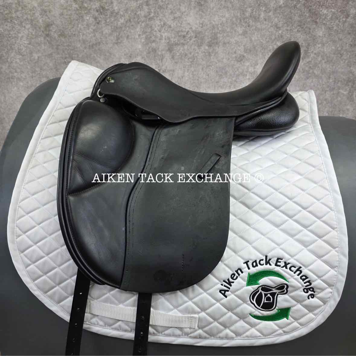 Cardanel Olympik MK2 Dressage Saddle, 17" Seat - Short Flap, Medium Narrow Tree, Wool Flocked Panels