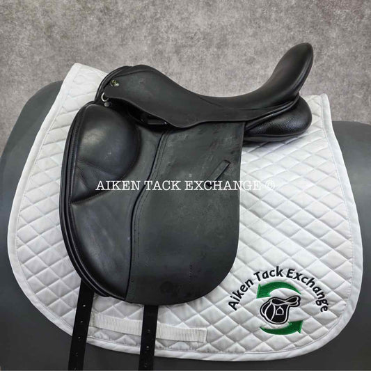 Cardanel Olympik MK2 Dressage Saddle, 17" Seat - Short Flap, Medium Narrow Tree, Wool Flocked Panels
