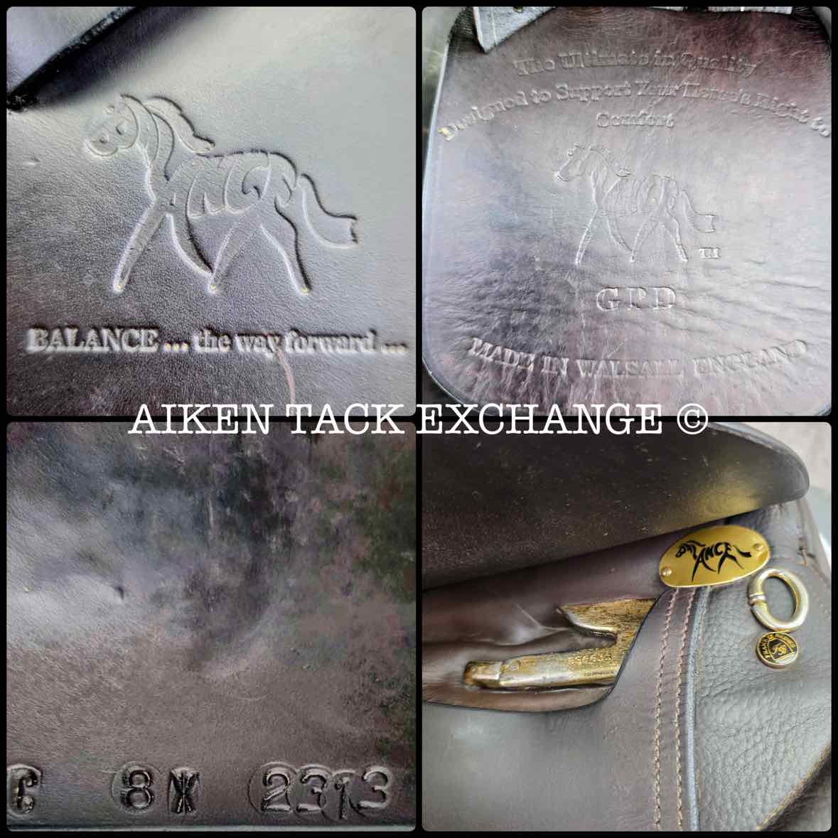 Balance by Frank Baines GPD All Purpose Saddle, 17.5" Seat, XX-Wide Hoop Tree, Wool Flocked Panels