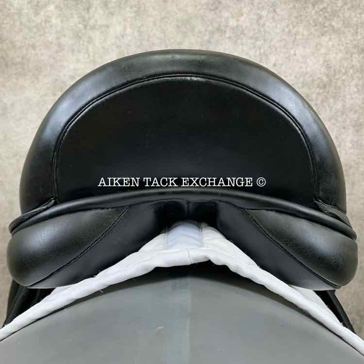 **SOLD** Cynron Dressage Saddle, 17.5" Seat, Medium Wide Tree, Wool Flocked Panels, Buffalo Leather