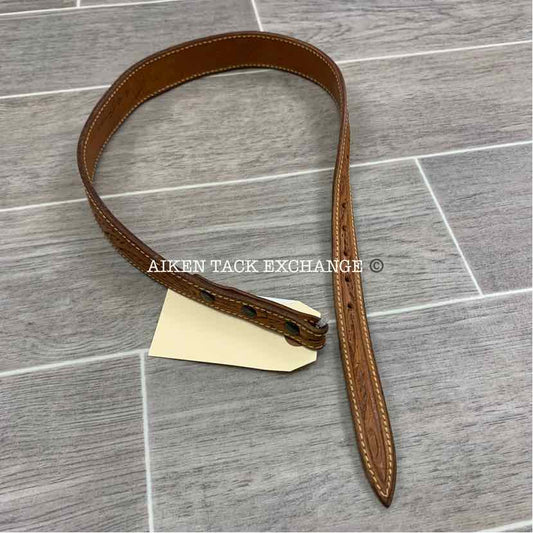 Chacon Tooled Leather Belt, Size 26 (no buckle)