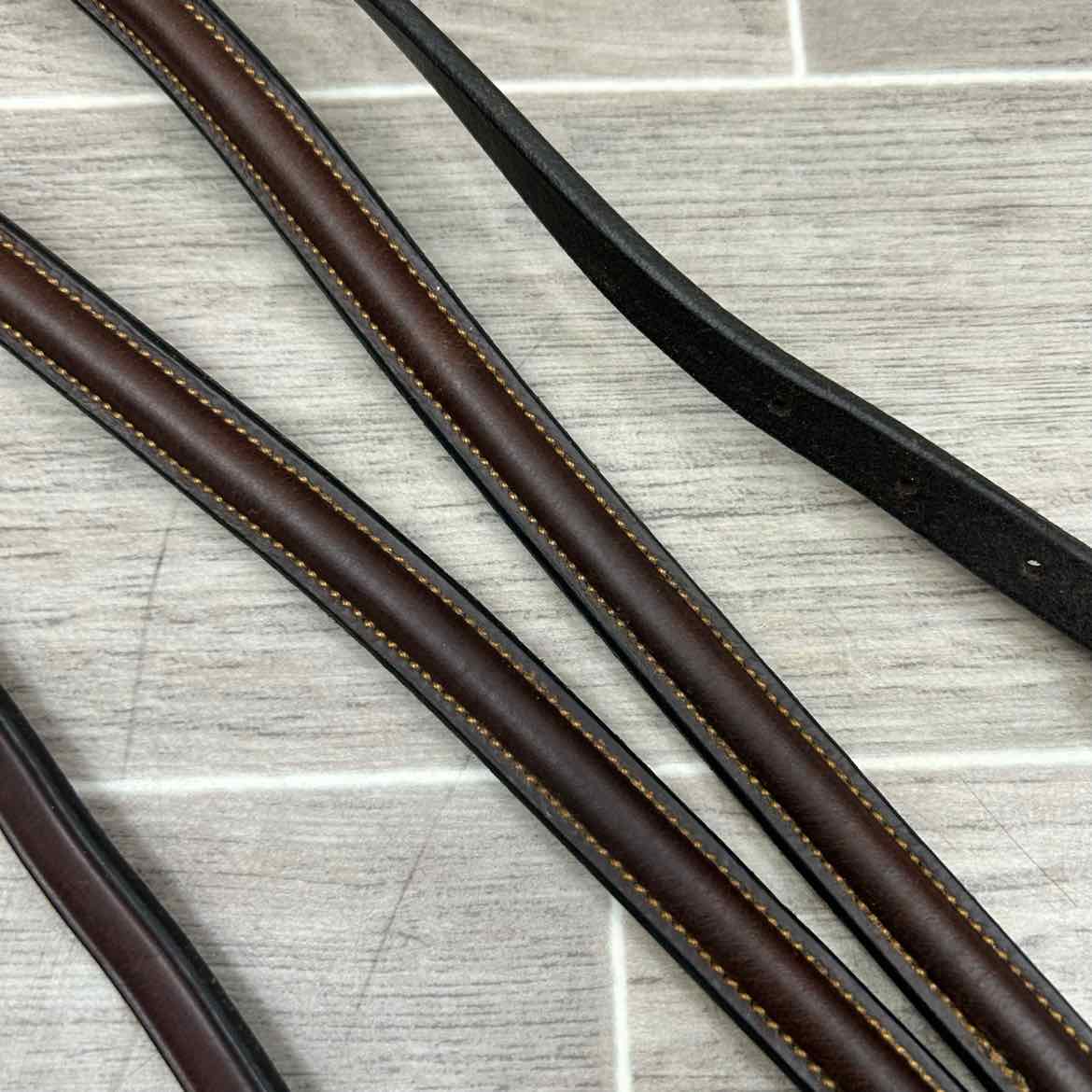 Bobby's English Tack Plain Raised Running Martingale, Brown, Size Full
