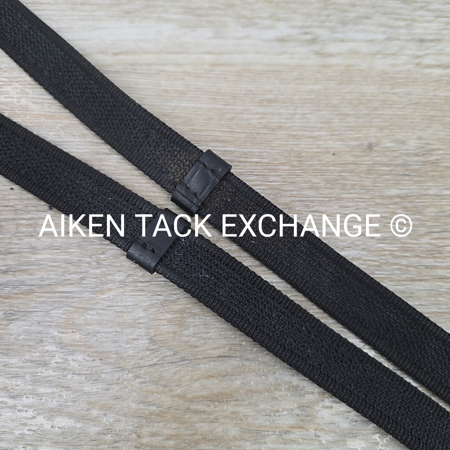 Dover Saddlery Flash Dressage Bridle with Rubber Web Reins, Black, Size Full