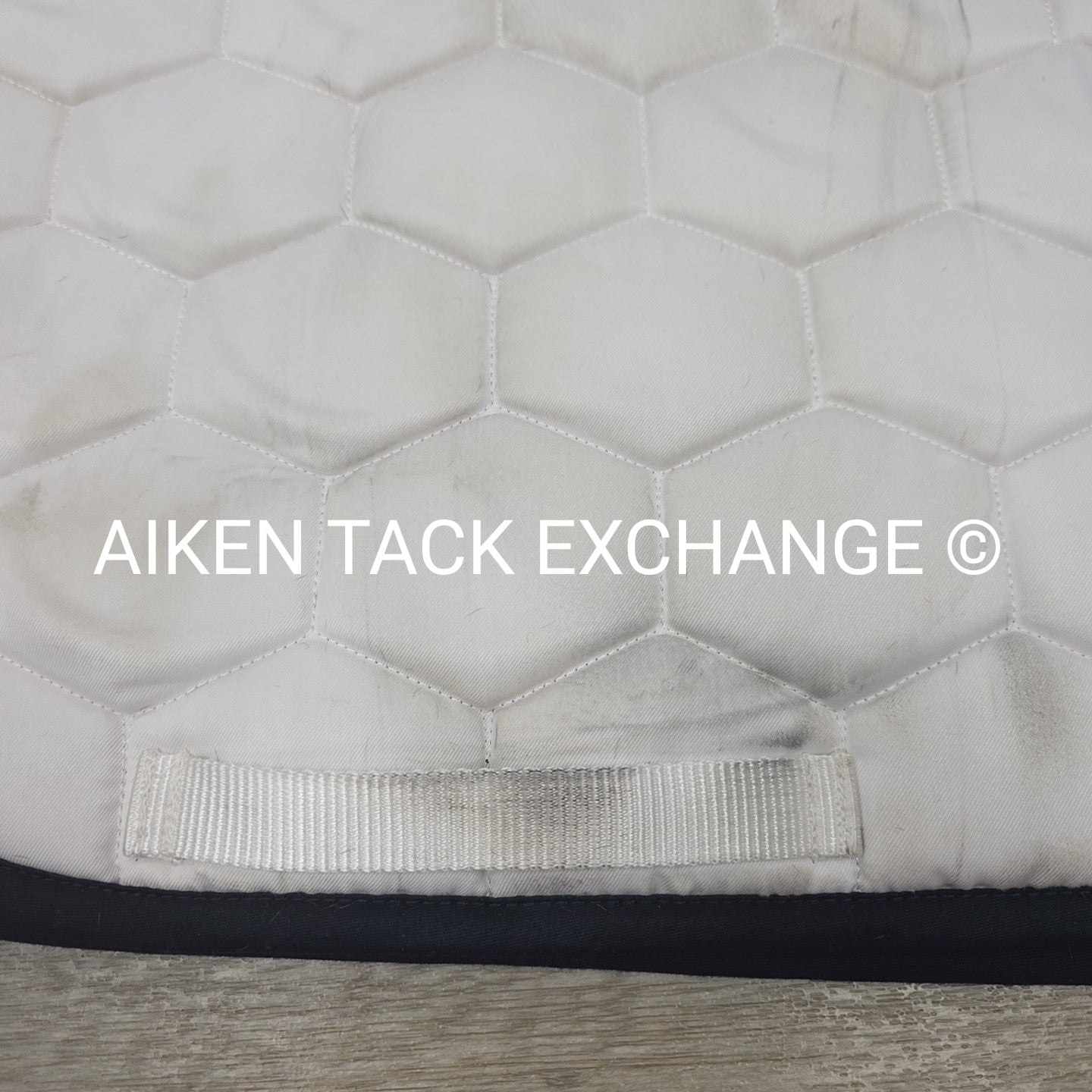 Arion Dressage Saddle Pad, White (has stains)