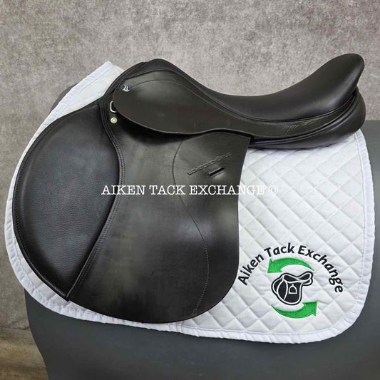 Barnsby Shockemohle Jump Saddle, 18" Seat, Medium Tree, Wool Flocked Panels