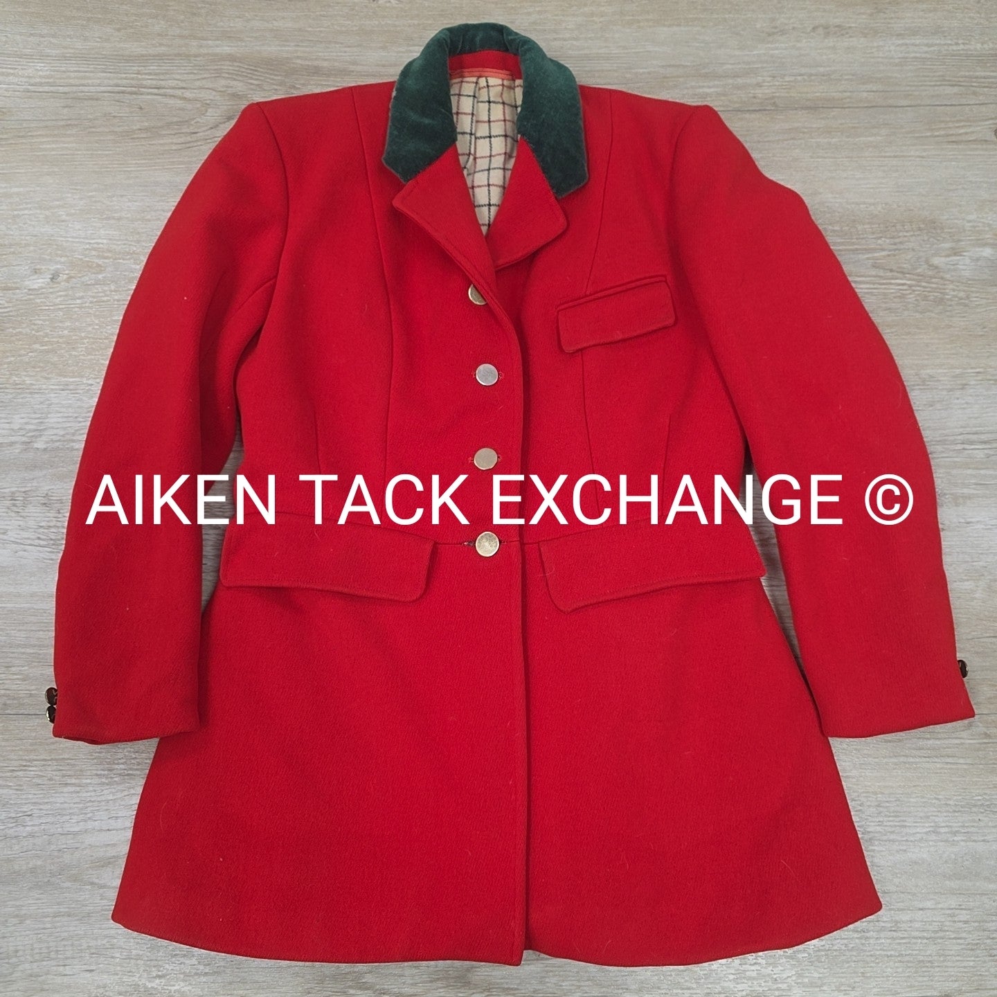 Bespoke Hebden Cord 4 Button Scarlet Hunt Coat, Ladies Small