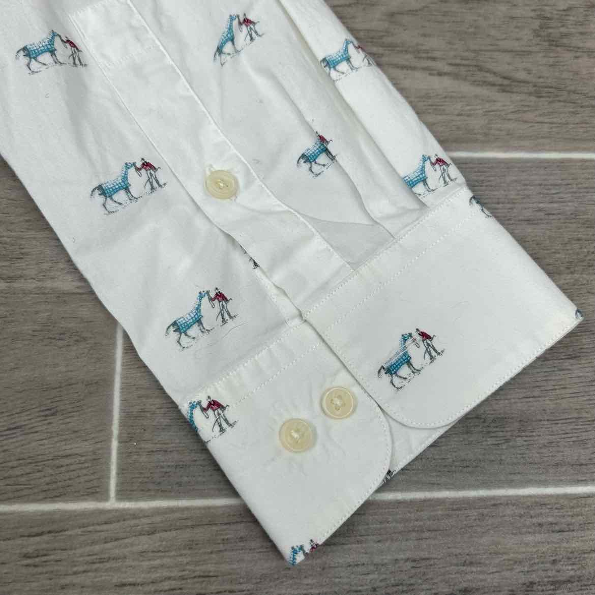 Bar III Long Sleeve Button Up Top, Size Large