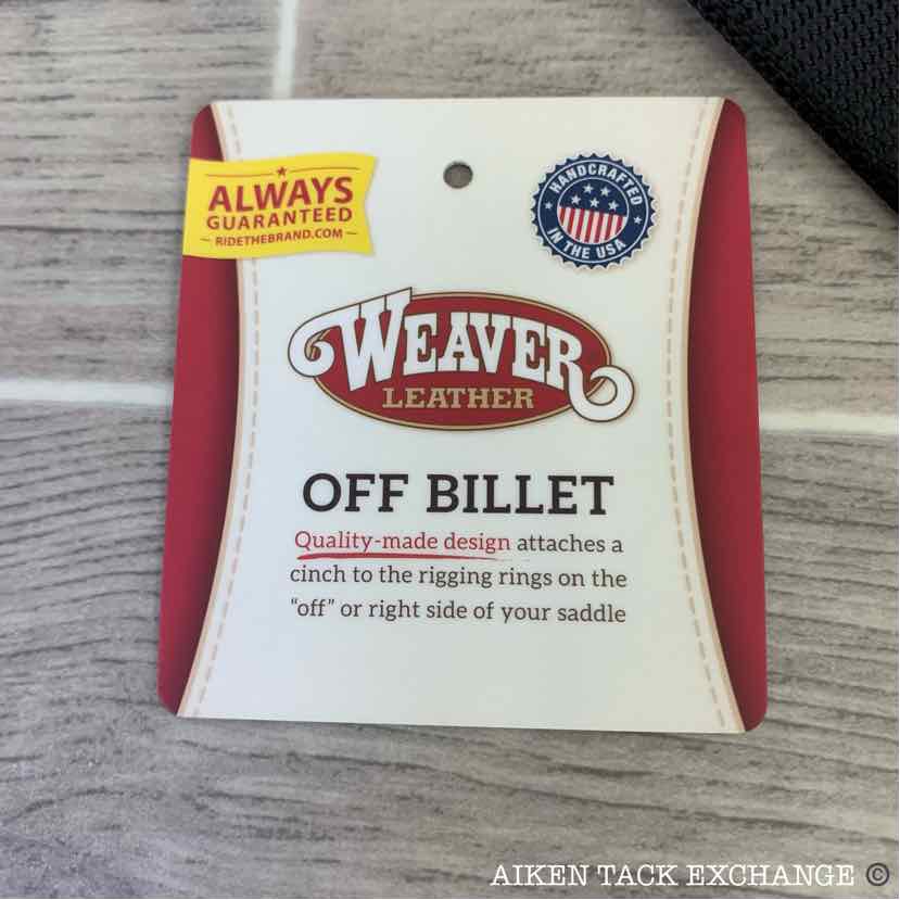 Weaver Single Ply Nylon Off Billet, Black, 1 3/4" x 39"