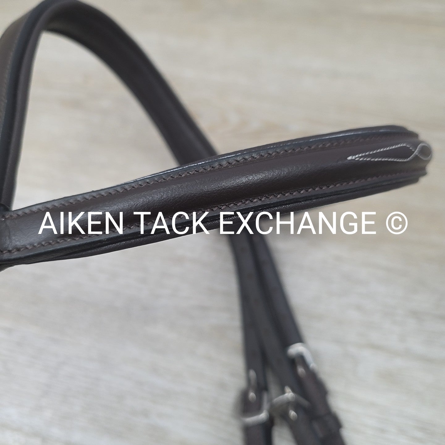 HDR Advantage Mono Crown Padded Bridle with Reins, Havana, Size Cob