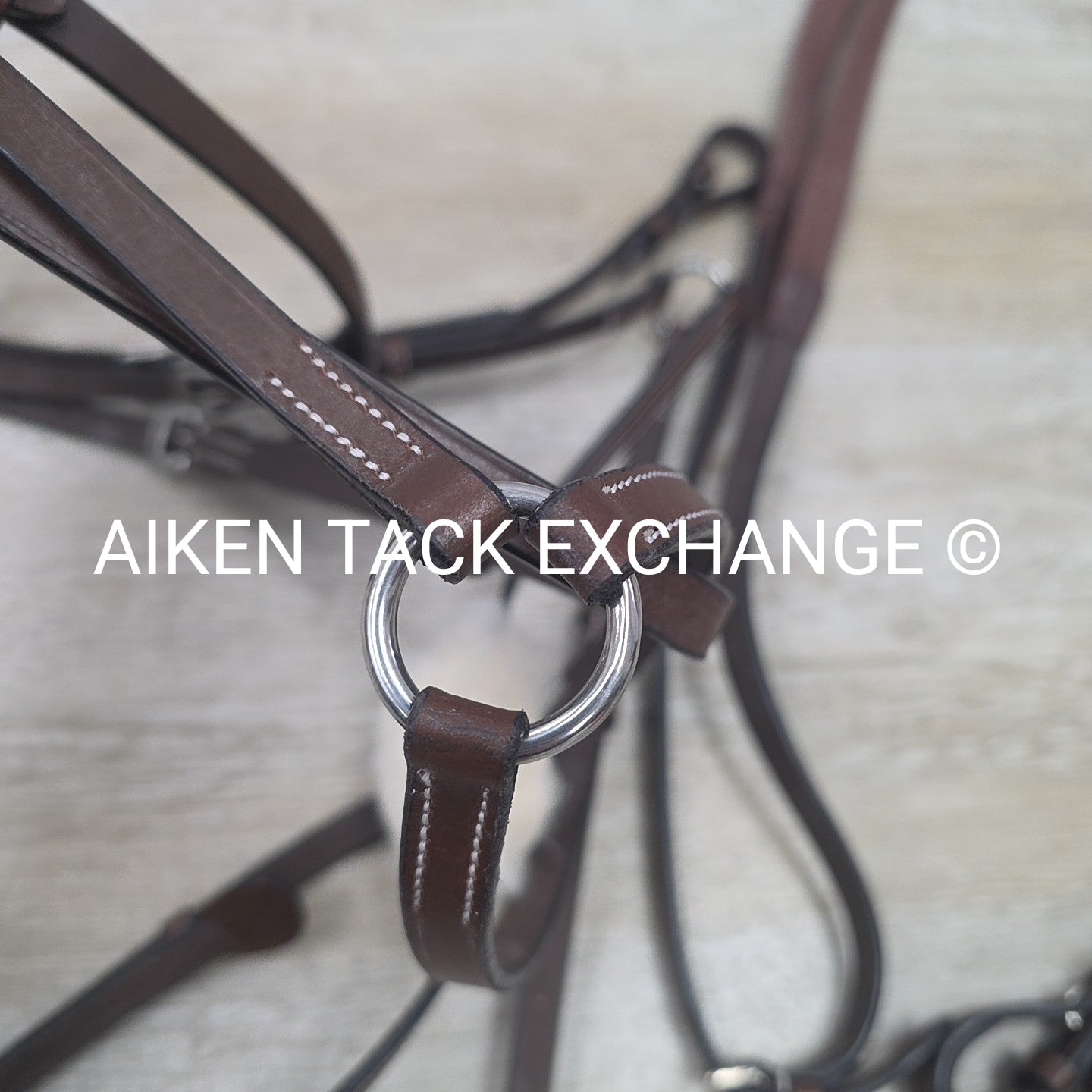 HDR Pro Mono Crown Figure 8 Bridle with Rubber Reins, Australian Nut, Oversize