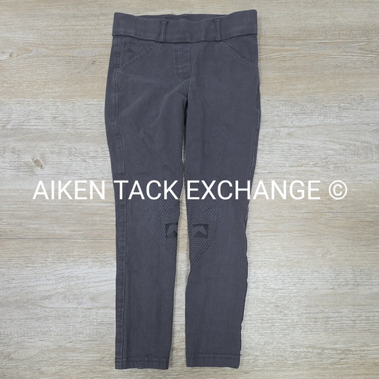 Dover Saddlery Riding Sport Silicone Grip Knee Patch Tights, Size 10