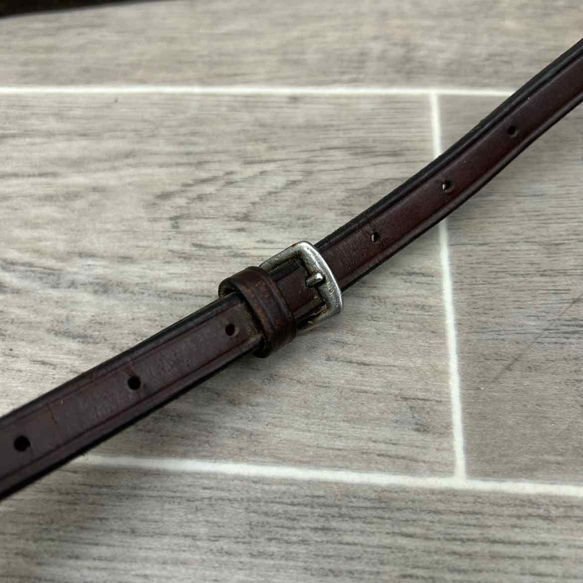 Bobby's English Tack Plain Raised Running Martingale, Brown, Size Full