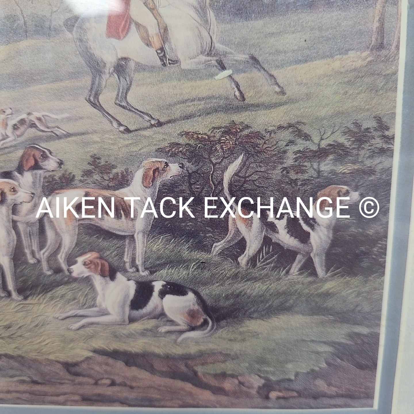 Gathering The Dogs & Begin The Hunt by William Webb, Framed 21" x 17"