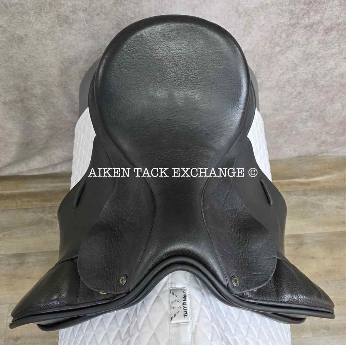 Martin Wilkinson Dressage Saddle, 17.5" Seat, Wide Tree, Wool Flocked Panels