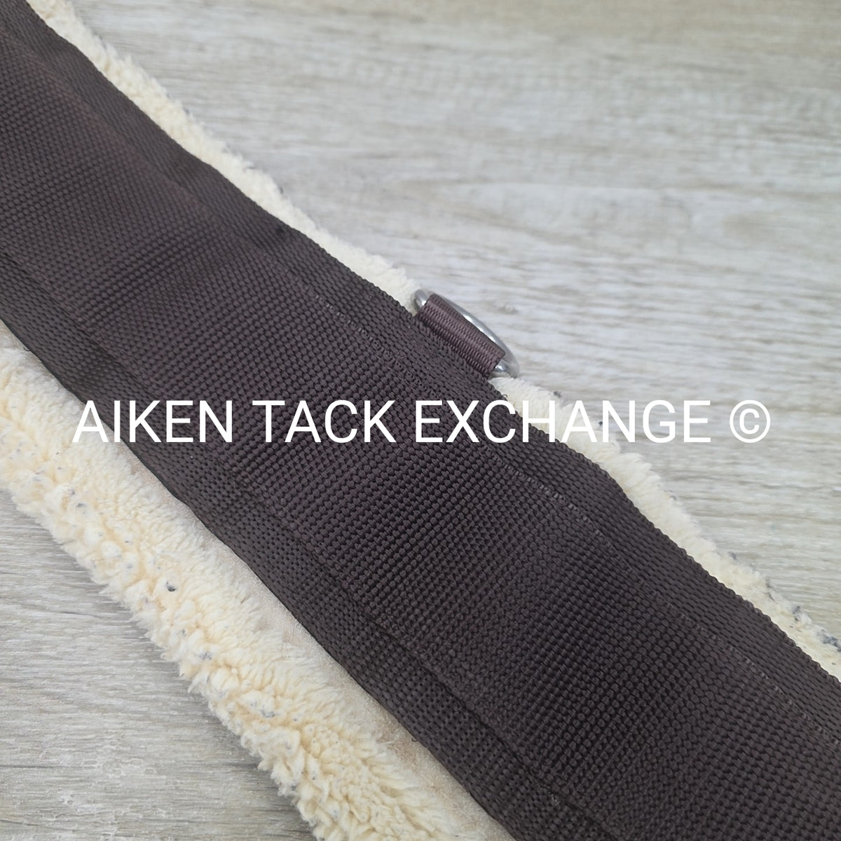 Stubben Removable Fleece Girth with Double End Elastic, Brown, 56"