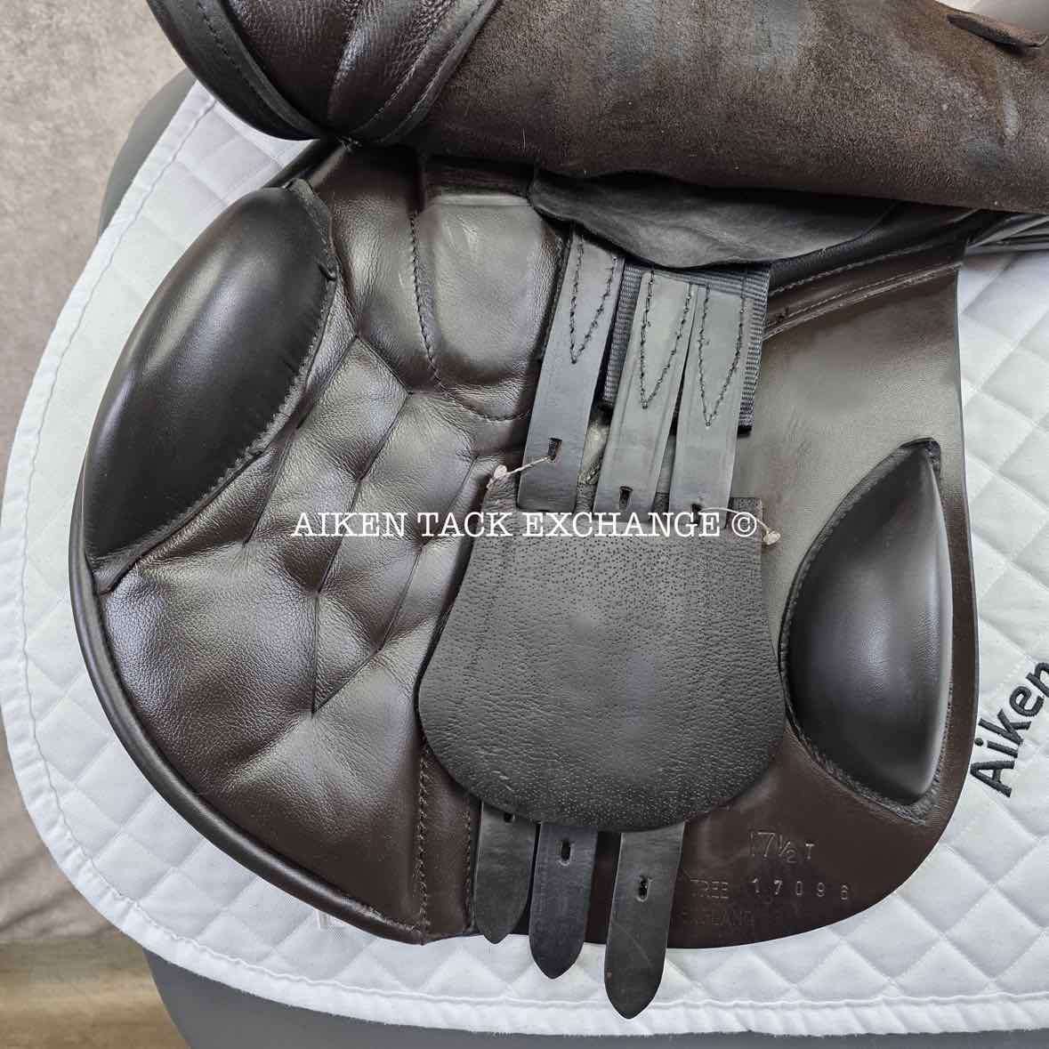 2013 Black Country Wexford Jump Saddle, 17.5" Seat, Medium Wide Tree, Wool Flocked Panels