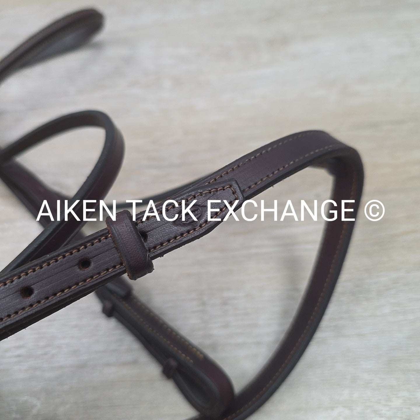 Edgewood Plain Raised Bridle, No Reins, Brown, Size Full
