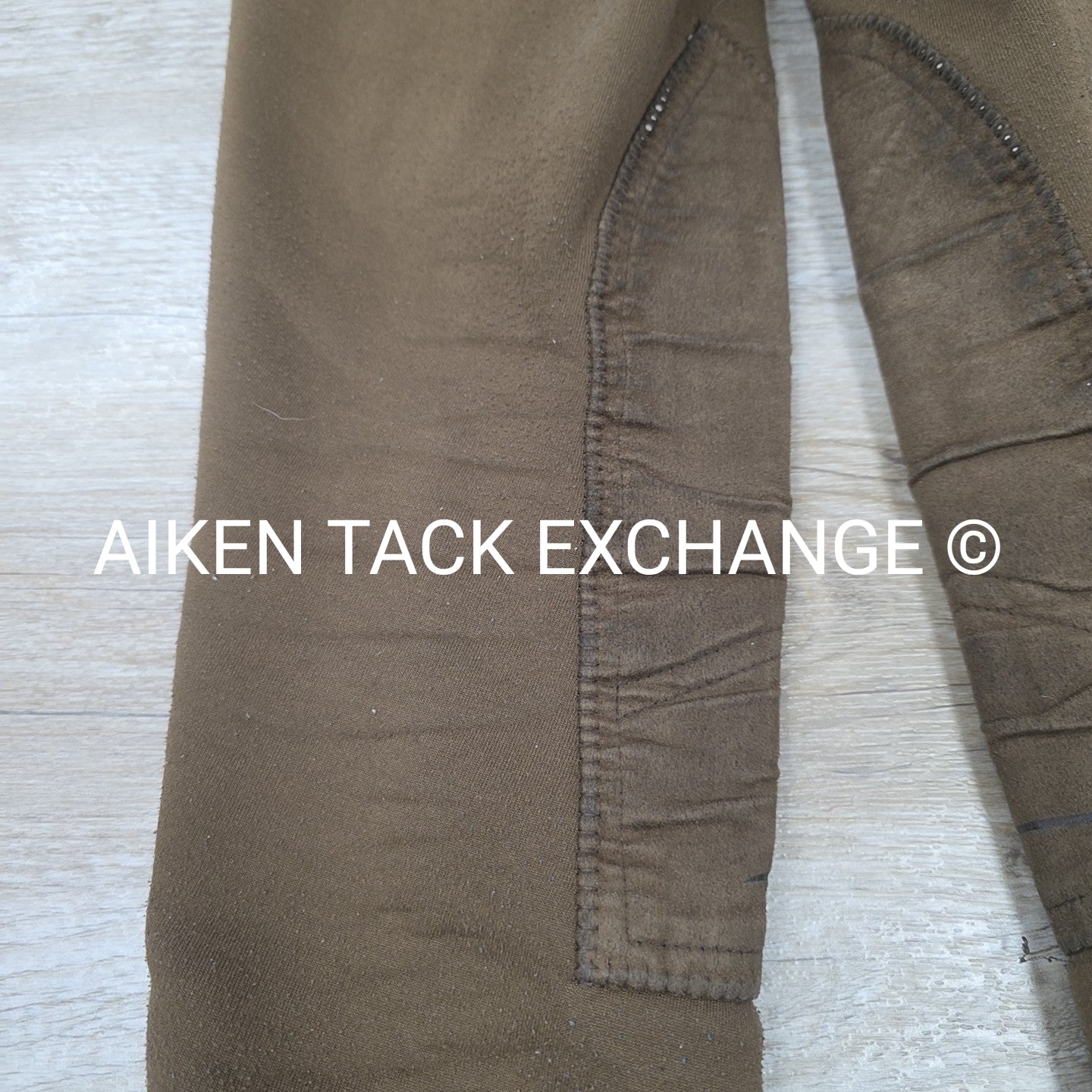 TuffRider Fleece Lined Winter Knee Patch Breeches, Size 24