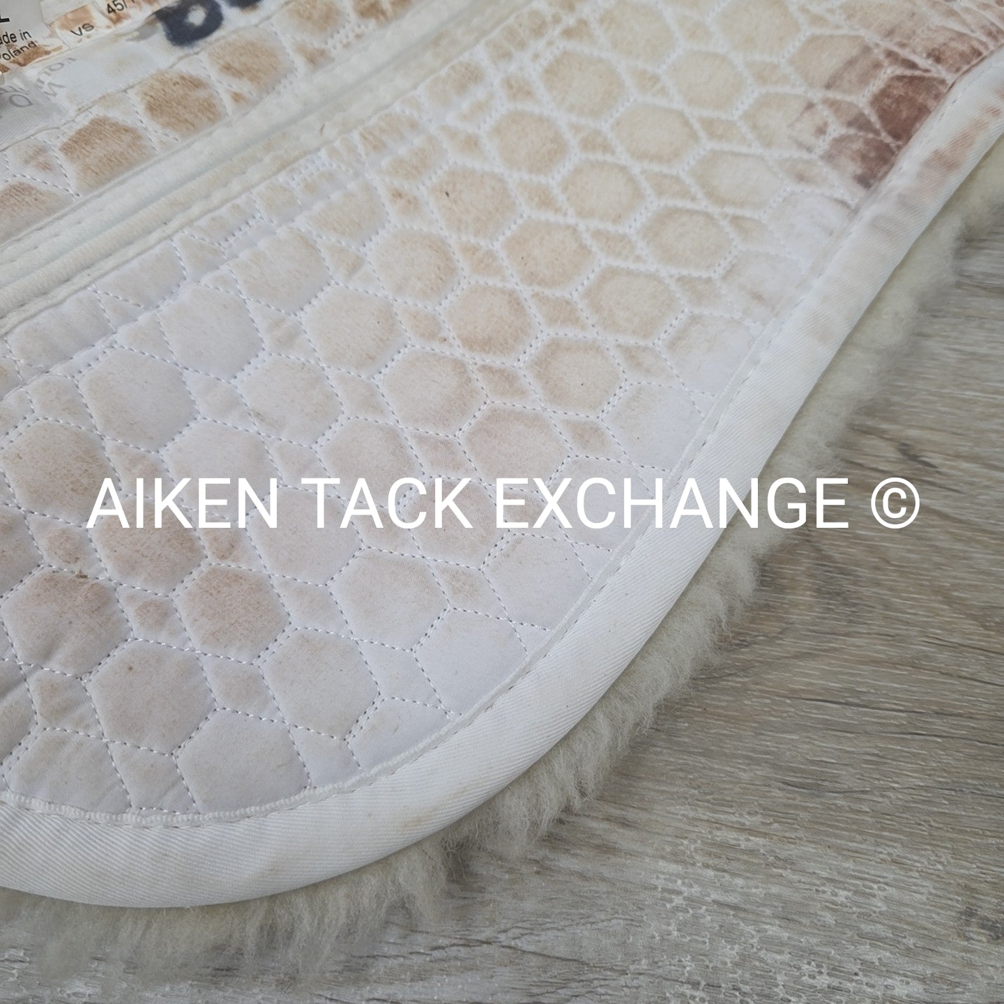 Mattes Gold Correction Sheepskin Half Pad, VS, Size Large