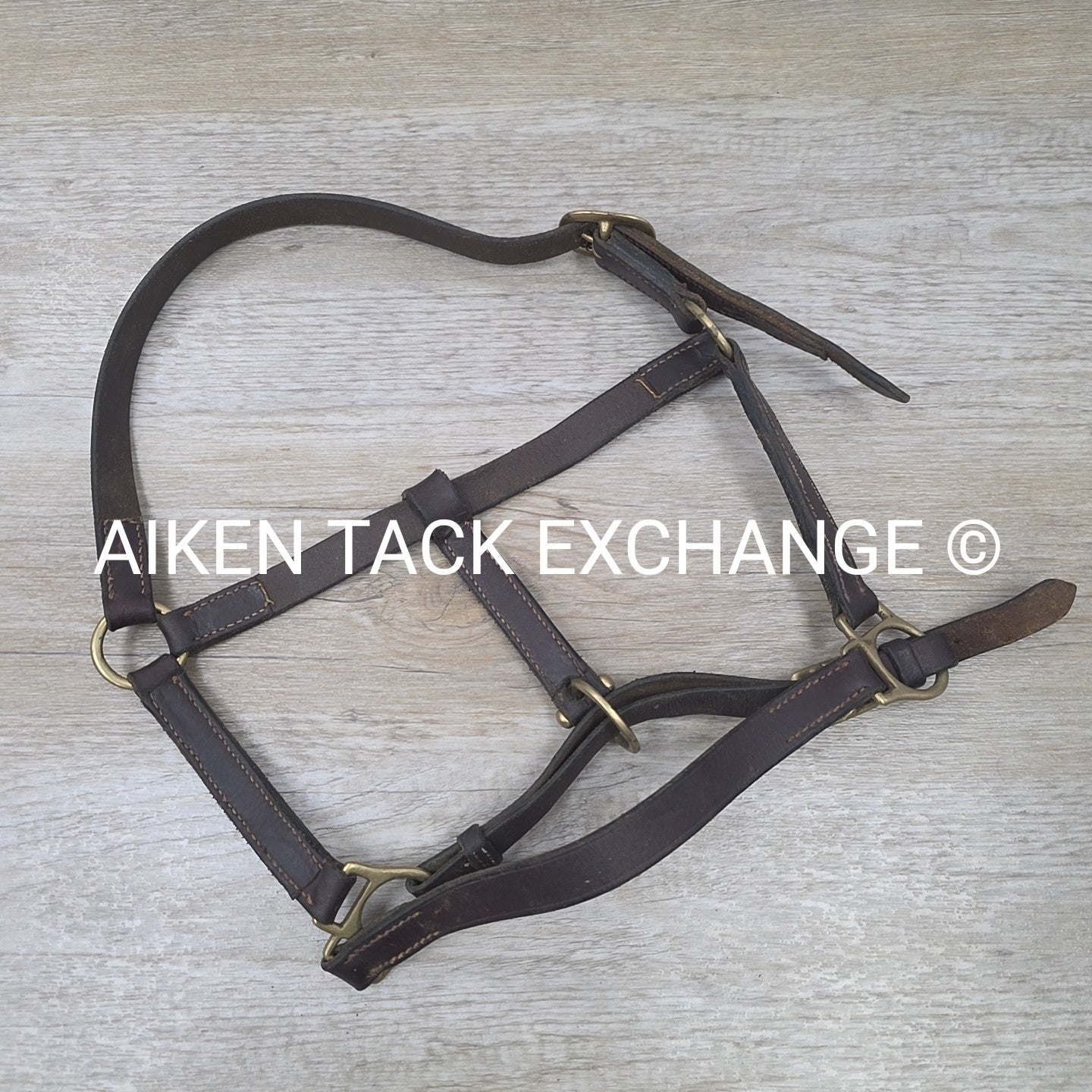Leather Halter, Brown, Size Pony