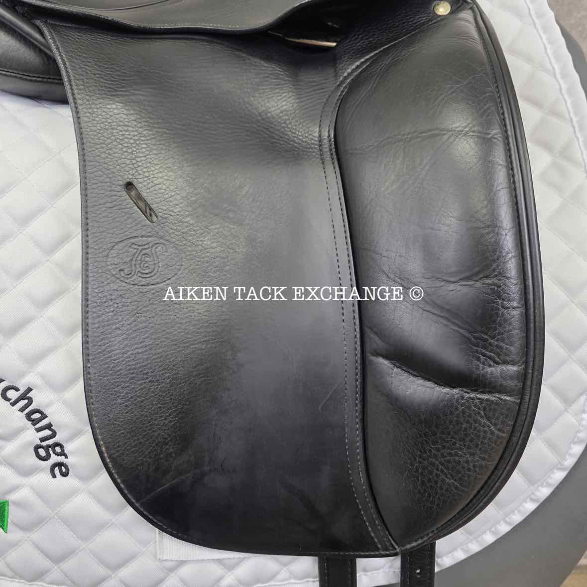 2003 Schleese JES Advanced Dressage Saddle, 17" Seat, Wide Tree, Wool Flocked Panels