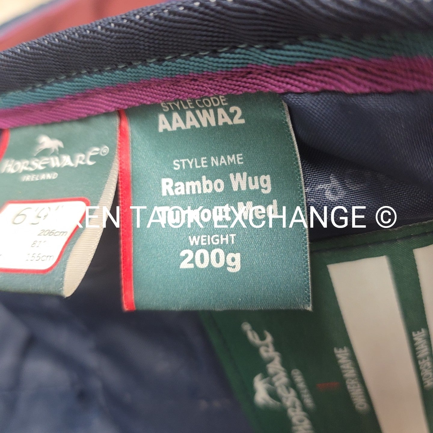 Horseware Ireland Rambo Wug Turnout Blanket, 200g fil, Size 81"