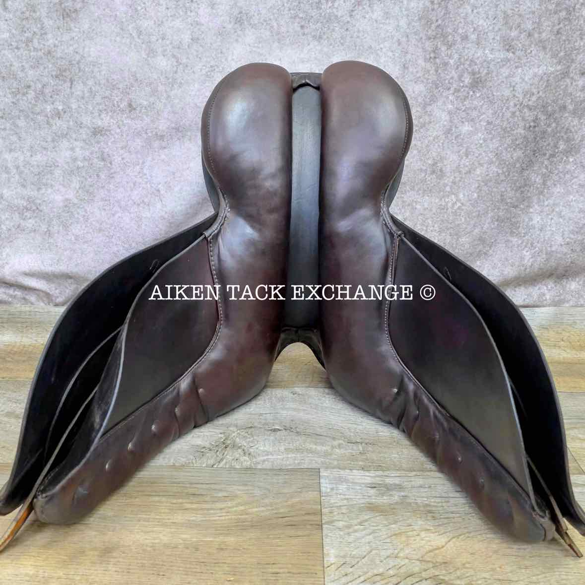 Max Hopfner Dressage Saddle, 18" Seat, Medium Tree, Wool Flocked Panels