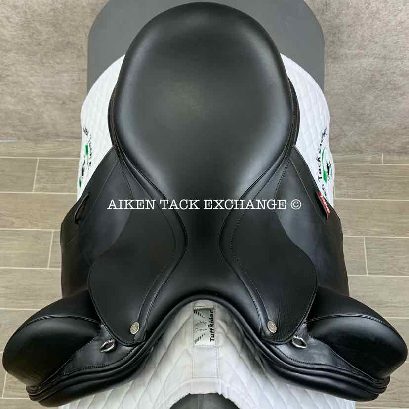 2018 Equipe Olympia Monoflap Dressage Saddle, 16" Seat, Extra Wide Tree, Foam Panels