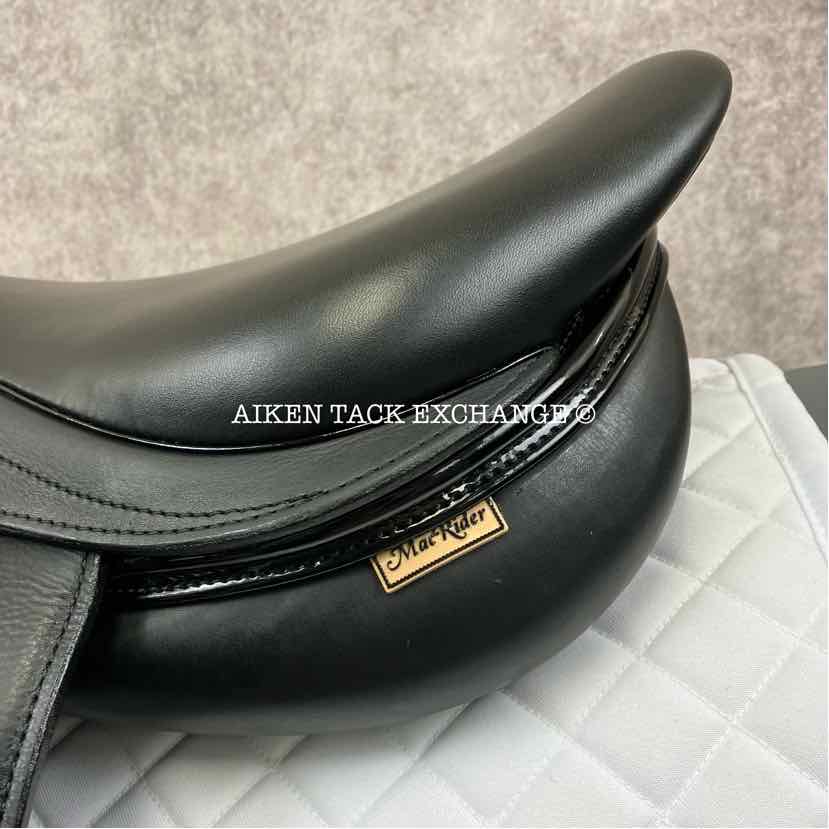 2023 MacRider Grand Prix Pro Jump Saddle, 17" Seat, Medium Wide Tree, Wool Flocked Panels