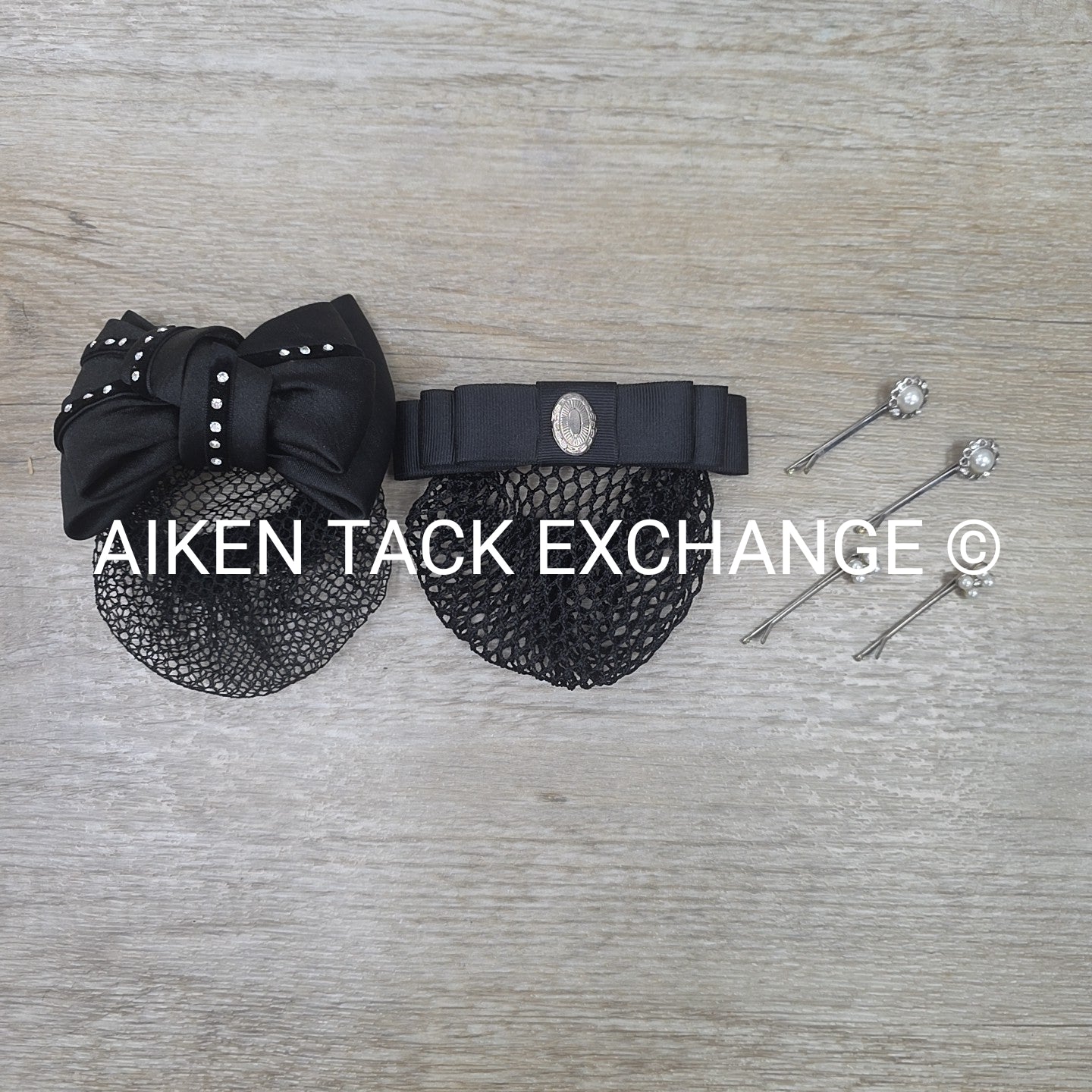 BARGAIN BUNDLE: 2 Dressage Hair Net Clips + 4 Bobby Pins