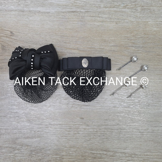 BARGAIN BUNDLE: 2 Dressage Hair Net Clips + 4 Bobby Pins
